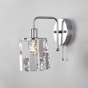 Бра Eurosvet 10101/1 хром/прозрачный хрусталь Strotskis фото