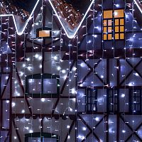 Светодиодный занавес Eurosvet 200-101 белый 2*3м IP65 фото