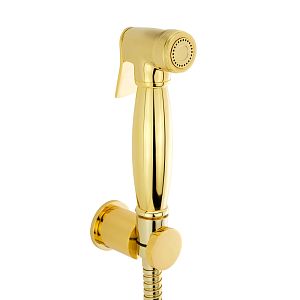 Гигиенический душевой набор Migliore Tonda, лейка/держатель латунь/шланг латунь, золото 30903 фото