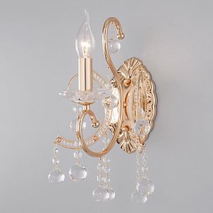 Бра Eurosvet 10096/1 золото/прозрачный хрусталь Strotskis фото