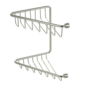 Решетка угловая Migliore Complementi двойная L16xP16xH25 см, хром 22044 фото