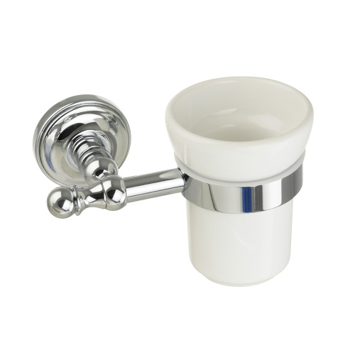 Cтакан настенный Migliore Mirella, керамика/хром 17225