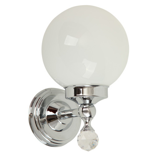 Светильник Migliore Amerida, стекло матовое/хром/Swarovski 16590