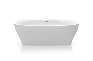 KNIEF Dream Wall Ванна пристенная 180х80х60см, с щелевым переливом, цвет: белый фото