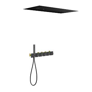 Душевая система встроенная с термостатом Timo Petruma SX-5329/03SM черный фото