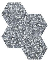 DURSTONE SIX Terazzo Керамогранит Blue 23x27 глазурованный матовый фото