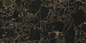 Глазурованный керамогранит Casalgrande Padana Marmoker 11460398 Orange Black Lucido 60х120 фото