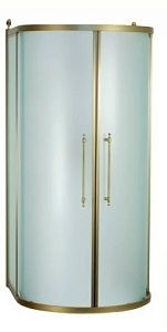 Шторки раздвижные душевой кабины Migliore, стекло прозрачное/декор 27042 фото