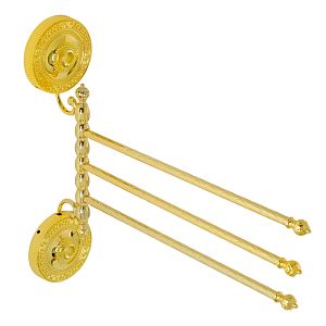 Полотенцедержатель Migliore Montecarlo тройной поворотный, L35 cм золото 31787 фото