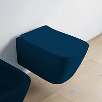 Artceram A16 Унитаз подвесной 36х52 см, Rimless, цвет: blu notte фото