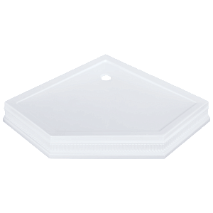 Поддон душевой Migliore Diadema, пятиугольный 95x95хH16 см, стеклокомпозит, декор 24481 фото