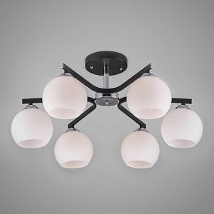 Люстра на штанге Eurosvet 30145/6 хром/венге фото