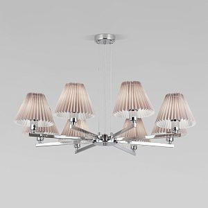 Подвесная люстра Eurosvet 60136/8 хром/серый фото