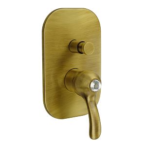 Смеситель скрытого монтажа Migliore Lem Swarovski монокомандный, 2-х позиционный с девиатором, бронза 18879 фото