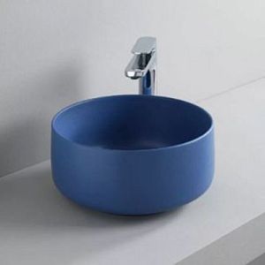 ArtCeram Cognac Раковина 42 см, без отв,, накладная, без слив-перелива, цвет: BLU ZAFFIRO фото