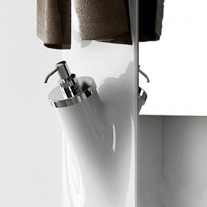 Artceram Sotto Up Дозатор для жидкого мыла, подвесной, цвет: белый/хром фото