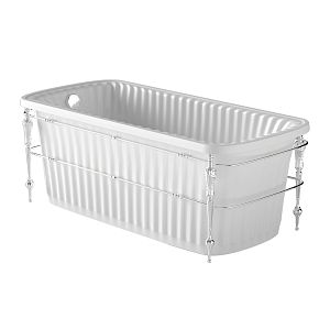 Ванна Migliore Olivia Console 174x83хH66 см белая, панель белая, консоль, слив/перелив хром 24327 фото