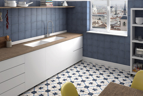 Керамогранит 24411 Art Nouveau Arcade Blue 20х20 фото 2