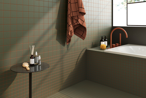 Керамогранит WOW Raster 131361 Grid M Moss 15х15 фото 2