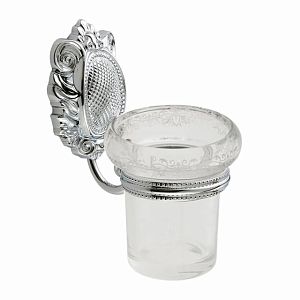 Стакан Migliore Cleopatra настенный, стекло прозрачное/хром 16649 фото