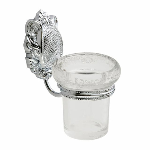 Стакан Migliore Cleopatra настенный, стекло прозрачное/хром 16649