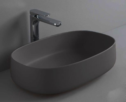 ArtCeram Cognac Раковина 55х35 см, без отв,, цвет: grigio oliva