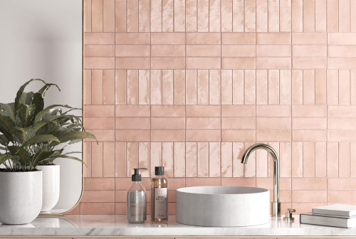 Керамическая плитка Equipe Coco 27986 Orchard Pink Glossy 5x15 фото 2