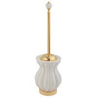 Ершик Migliore Olivia напольный, керамика белая, золото 17455 фото
