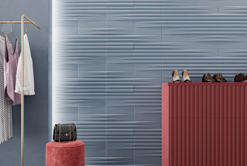 Керамическая плитка WOW Stripes 123807 Sky 7,5х30 фото 2