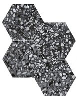 DURSTONE SIX Terazzo Керамогранит Black 23x27 глазурованный матовый фото