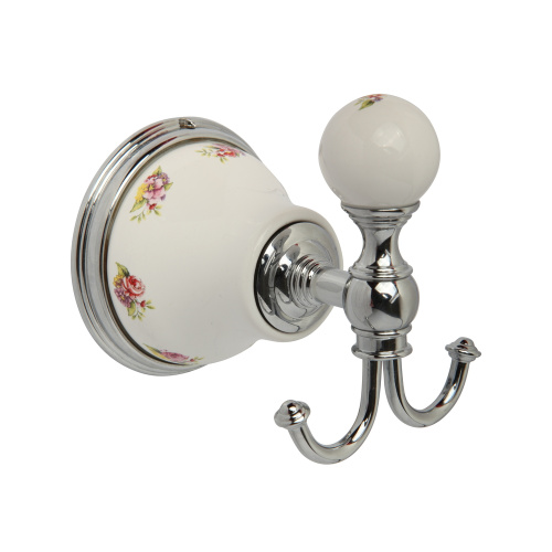 Крючок Migliore Provance, керамика с декором/хром 17663