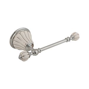 Бумагодержатель Migliore Olivia, керамика белая с декором платина, хром 17544 фото