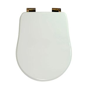 Крышка/сиденье унитаза Migliore Bella Standart, с системой Microlift, цвет Белый/бронза 24684 фото