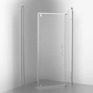 Душевая кабина Migliore Diadema Penta угловая 100x100xH203см, дверь распашная 74 см (SX-DX) стекло прозрачное 24173 фото