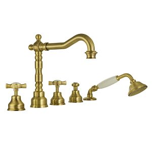 Смеситель на борт ванны Migliore Princeton, на 5 отверстий, бронза 19345 фото