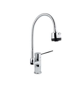 Смеситель для кухни с гибким изливом Timo Saona 2308F chrome фото