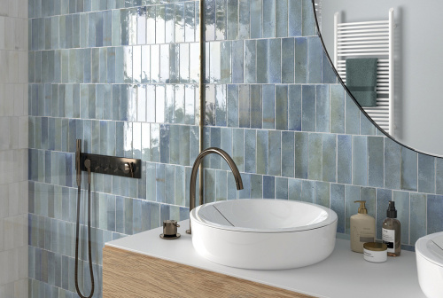 Керамическая плитка Equipe Hanoi 30037 Sky Blue 6.5x20 фото 2