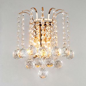 Бра Eurosvet 3299/2 золото/прозрачный хрусталь Strotskis фото