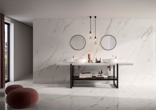 Глазурованный керамогранит Casalgrande Padana Marmoker 2950217 Statuario Grigio Lucido 59x59 фото 2