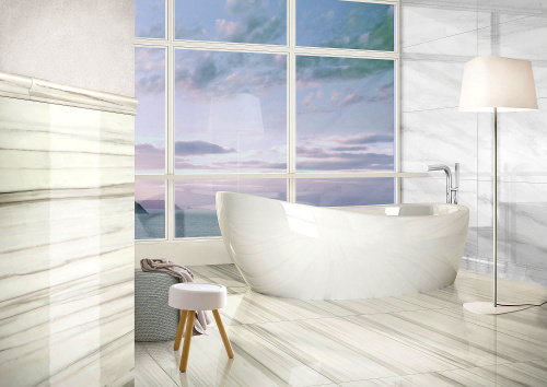 Глазурованный керамогранит Casalgrande Padana Marmoker 10464737 Arabesque Lucido 59x118 фото 2