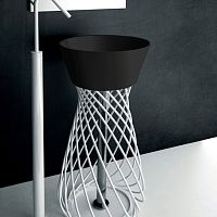 Artceram WIRE Раковина 43 см, без отв,, цвет: черный глянцевый фото