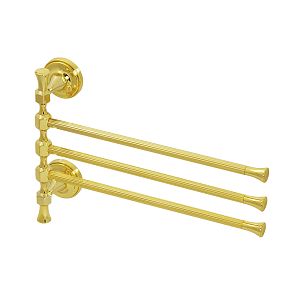 Полотенцедержатель Migliore Fortuna тройной поворотный L32 x h24 см, золото 27678 фото
