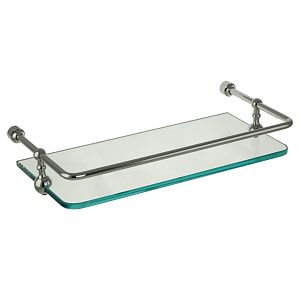 Полка с галереей Migliore Complementi L30х15 см, стекло/хром 21999 фото
