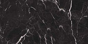 Глазурованный керамогранит Casalgrande Padana Marmoker 2220221 Nero Creta Lucido 6.5mm 59x118 фото