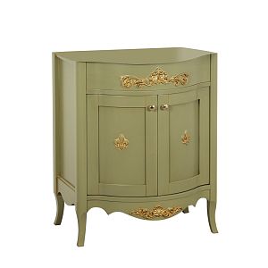 База Migliore Bella 64xH81x48 см для раковины 73 см, 2 двери с лилией филенчатые, цвет: Olivia 25913 фото