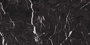 Глазурованный керамогранит Casalgrande Padana Marmoker 2464721 Nero Creta Lucido 36SC 59x118 фото