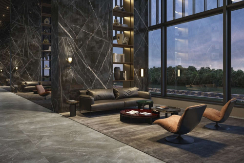 Керамогранит Italon Stellaris 610010002844 Absolut Black  Nat 80х160 фото 2