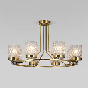 Люстра на штанге Eurosvet 60127/8 латунь фото