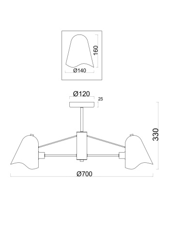 Люстра Freya FR5037PL-05S фото 2