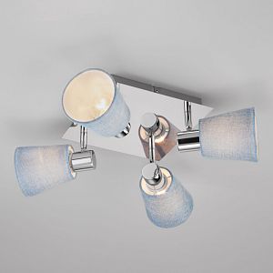 Спот Eurosvet 20080/4 хром/голубой фото